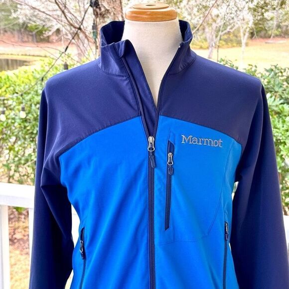 Marmot M3 Bero Softshell Full Zip Windproof Jacket. Blue. Large. - Picture 2 of 10